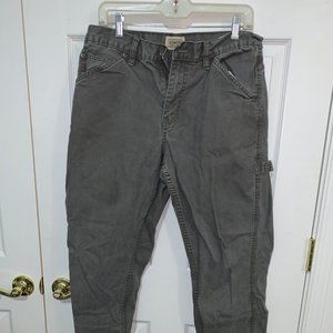Light gray denim work pants